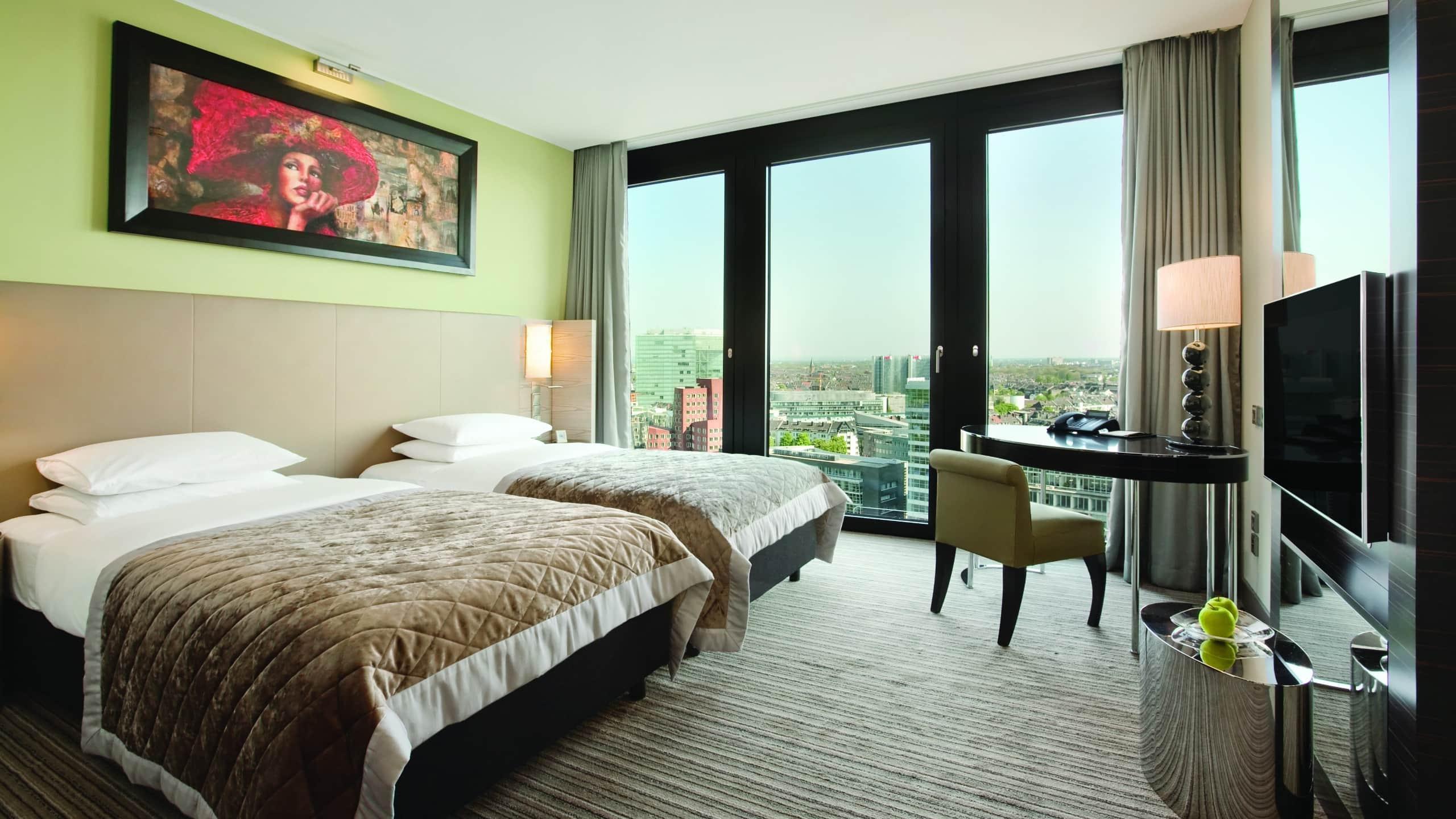 Hotel Hyatt Regency Düsseldorf Esterno foto A room at the hotel